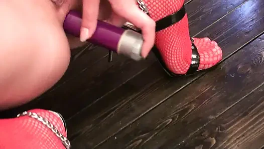 Military nurse masturbating solo