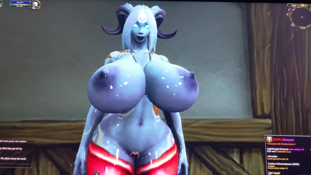 cum tribute for Elunyria hot LF Draenei :3