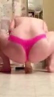ex riding her toy