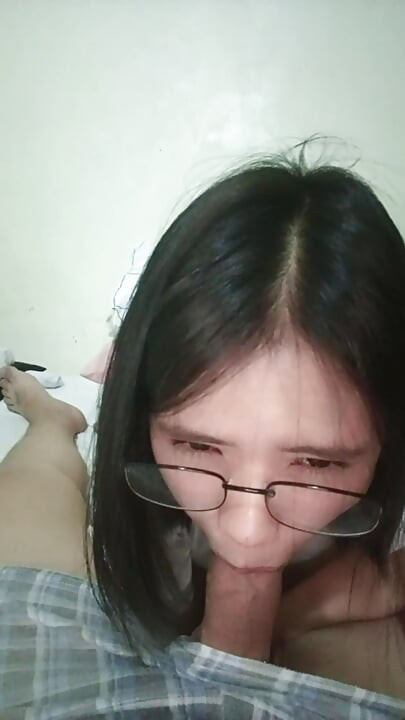 Sucking my Stepbrother's dick while resting - POV