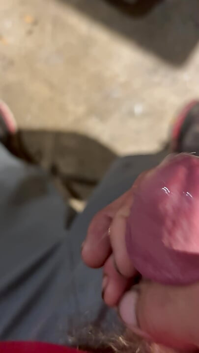 Stroking my cock