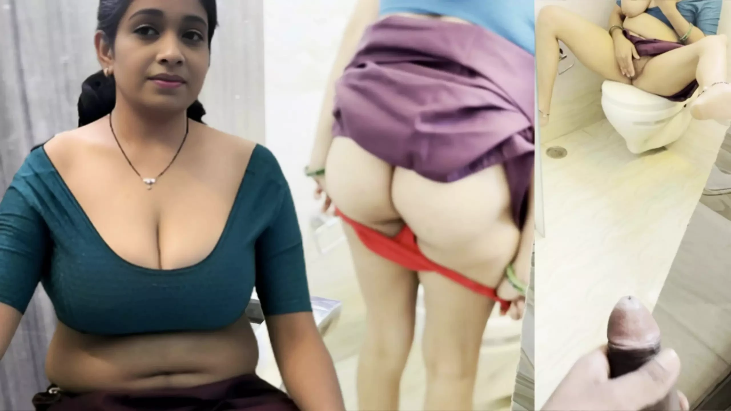 Saw Bhabhi Changing Clothes and Peeing She Caught Me and Fucking Her in  Doggy