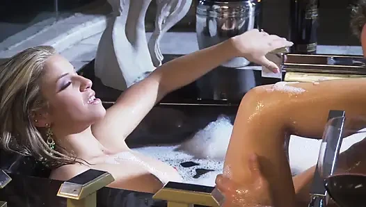 The bathroom action gets really enjoying with blonde babe