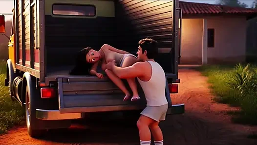 Schöne junge natalia verliert ihrer starken nachbarin nach einer intensiven nacht voller reiner leidenschaft ihre jungfräulichkeit