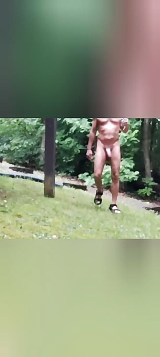 Undressed in the forest for days