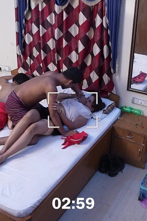 Please Don't Make Any Sound! Fucks Boss Wife Infront of Him