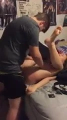 Amateur interracial Asian rough with roommate