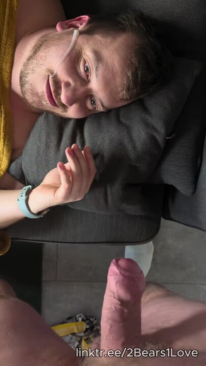Waking up my husband and shooting a load in his face