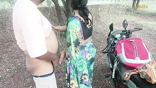 Kavita Bhabhi Fuck in jungle with Tatya in doggy style ass licking blowjob and dirty cum in mouth