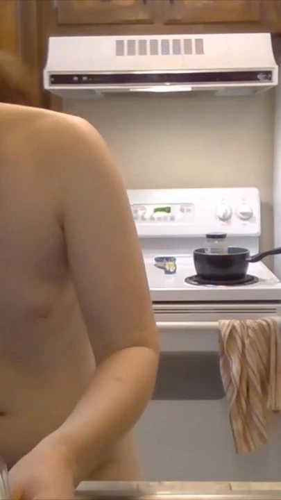 Thrilling moment from "Phat Ass Baker Makes Vegan Thumbprint Cookies! Naked in the Kitchen Episode 31"