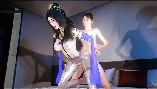 Богиня фантазии похоть: изгибы в движении - 3D-анимация, хентай