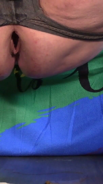 Riding this fabulous ribbed uncut dildo and enjoying every moment of it | Clip 2