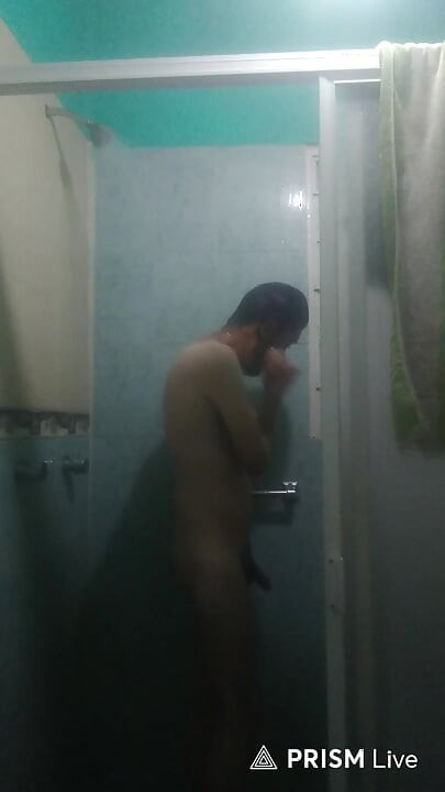 Man Showering