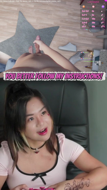 Be a good boy and follow my instructions