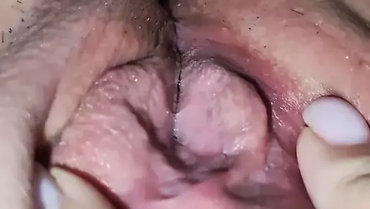 Juicy Russian pussy close-up