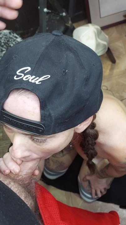 Goth blowjob