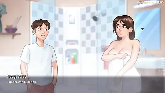 Stepmom Gets Surprise By His Massive Cock In The Shower - Summertime Saga 37 By DarkCookie - 3D Hentai Porn Game