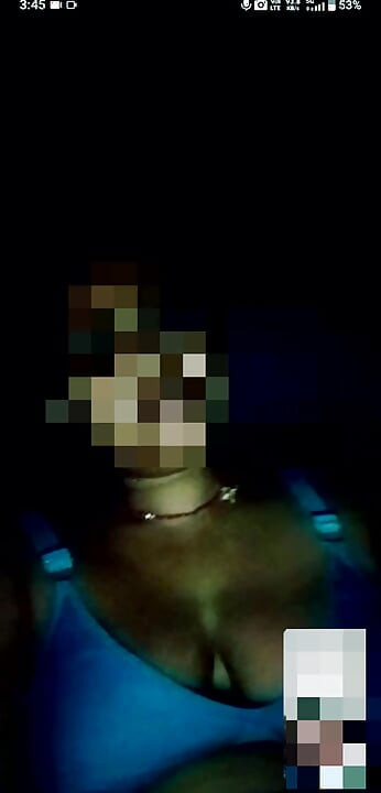 I saw it by video calling.
