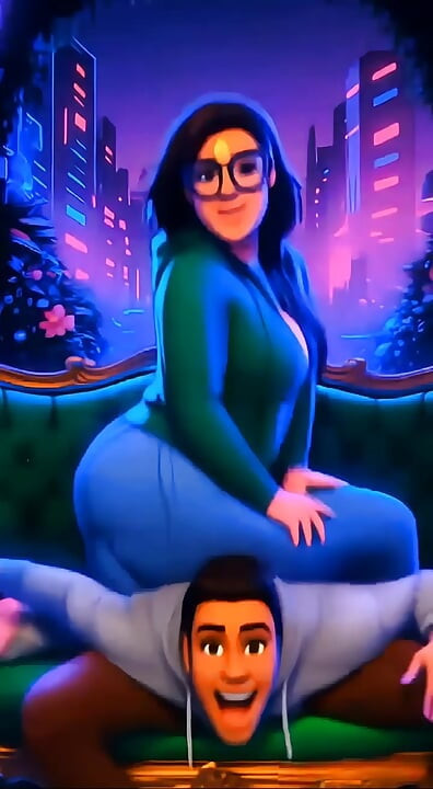 哥伦比亚胖美女熟女和她苗条的男友玩第一人称视角 +挤压你