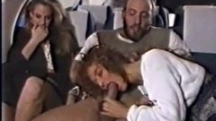 Blowjob in an airplane