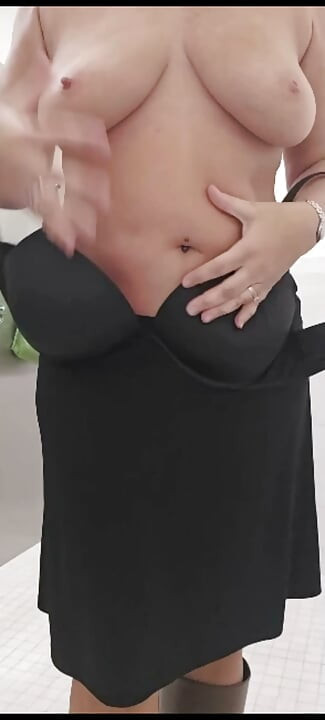 Public toilet slut strips