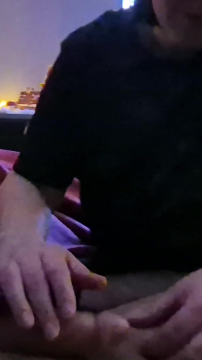 Casual wank led to cum in her mouth | Clip 1