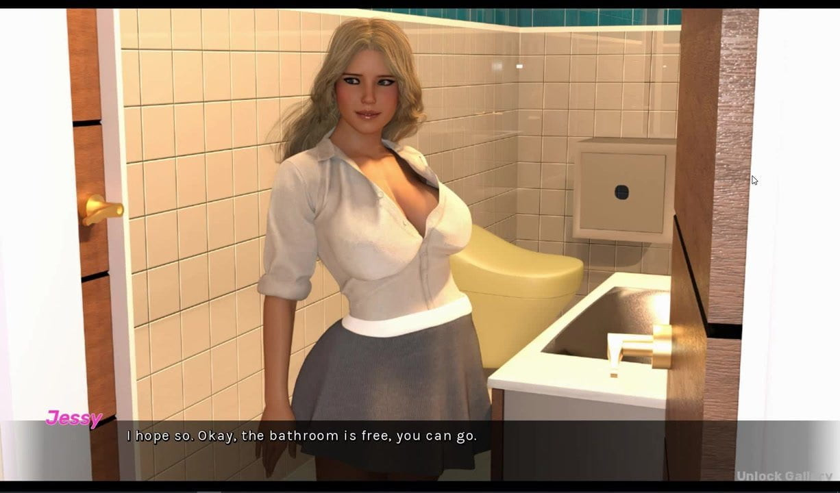 LewdStory Blonde Sucking Dick In The bathroom