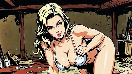 Tante semok lagi asik menggodaku pakai bikini