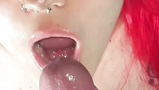 She Loves to Be Fed with Delicious Cum