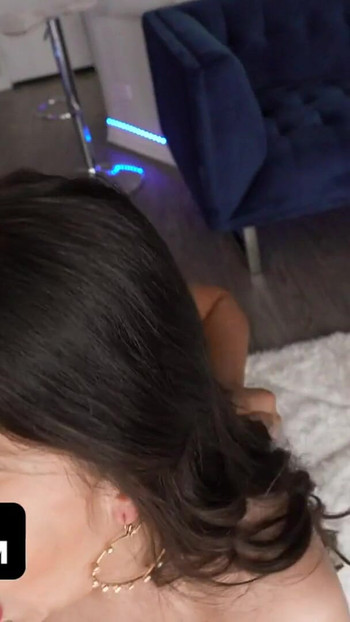 Unforgettable moment from "StayHomePOV - Buxom Latinas Sharing Lucky Stud - Full Video"