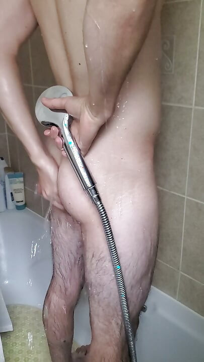 Playing with it in the shower