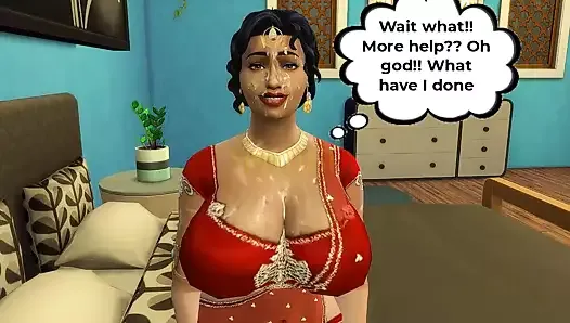 Vol 1 parte 3 - desi sari tía lakshmi fue seducida por el marido cachondo de su hermana - caprichos malvados