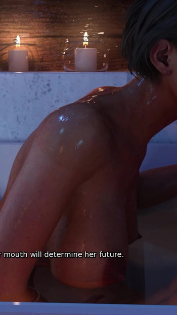 Powerful moment from "Bathing With Stepmommy - Life in Santa County (LISC) - Taboo Hentai Game - #6"