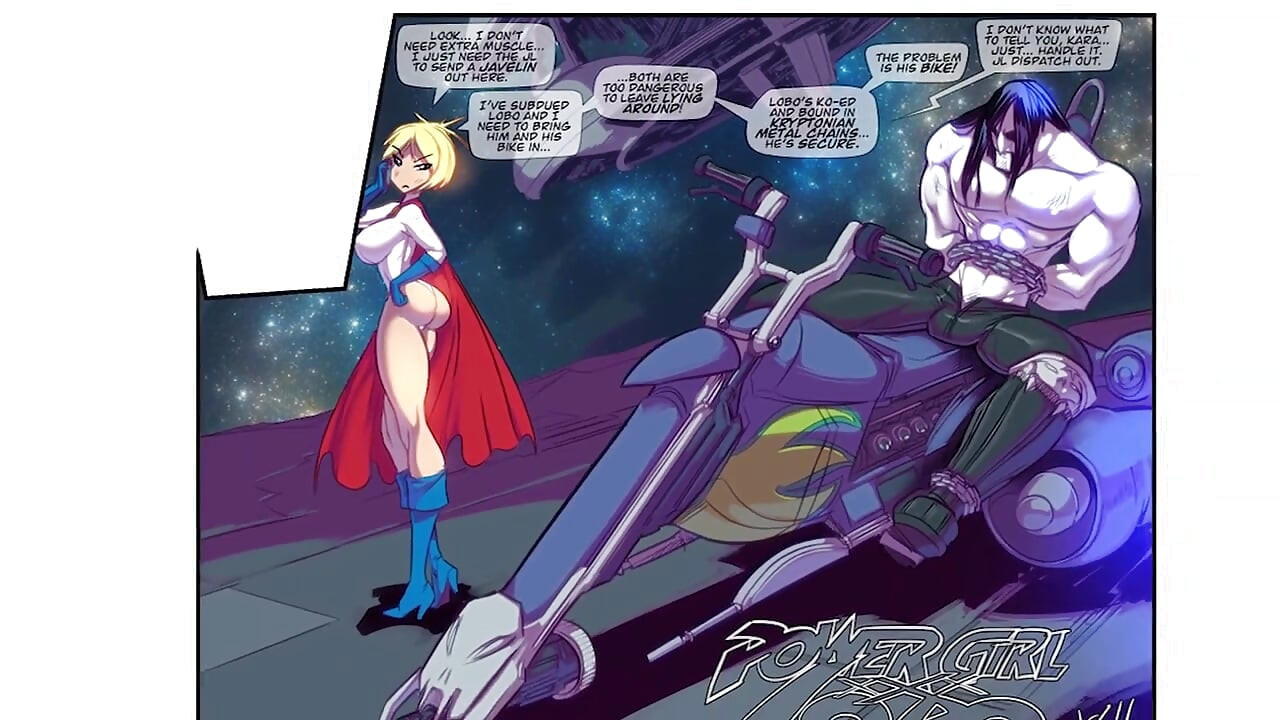 Power girl X Lobo - ein super-schätzchen reitet großen fetten schwanz