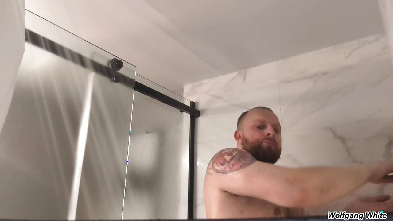 Shower With Your Stepdad - Wet Taboo Roleplay - Thick Cumshot On You Bottom POV - Wolfgang White