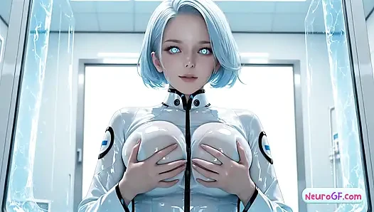 Lab android bergairah mendapat doggy lambat dan facial beruap (AI-Generated)