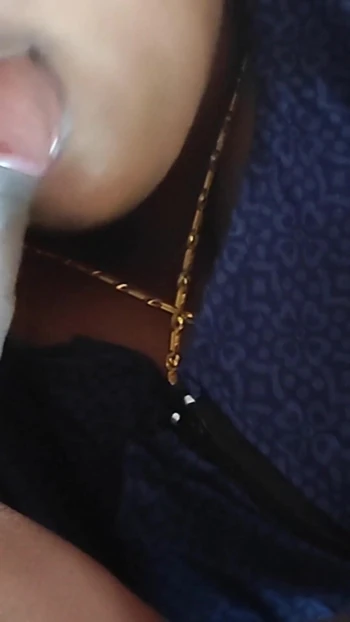 Powerful moment from "Tamil chennai Wife loves eat my cum always"