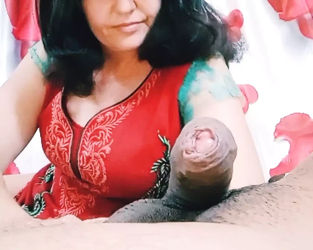 She Looks So Cute Liking His Balls & Cock