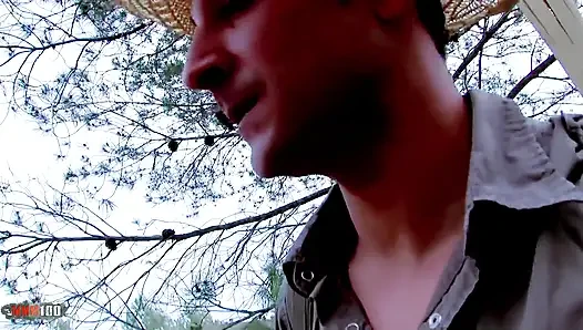 Avrupalı hatunlar Fayna Vergara ve Molly Wood açık havada anal oral seks boşalması