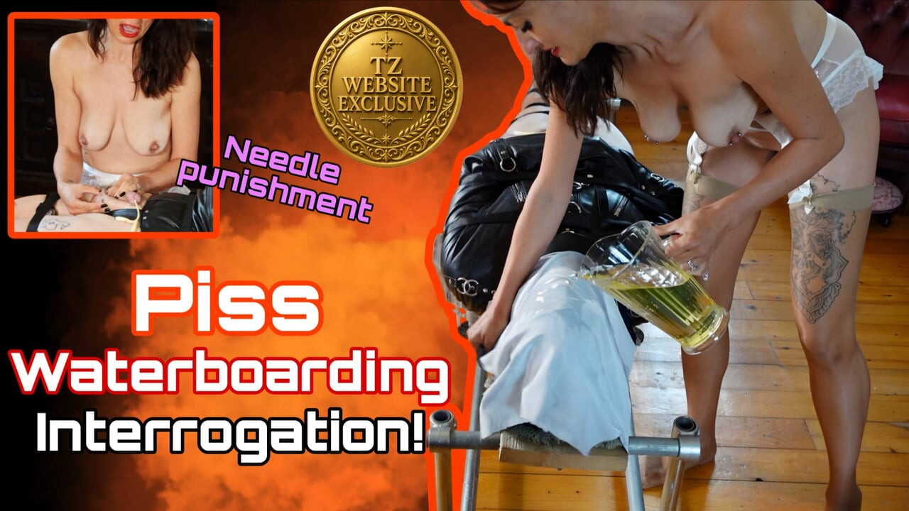 Femdom Piss Play Bondage Interrogation Game