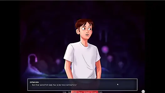 Летняя сага - Johannes трахнул Aqua в воде... Johannes снова играла вращение боттеля с дамами