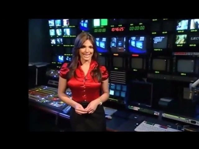 red satin blouse