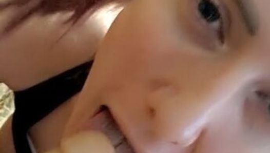 POV trans girl sucking you