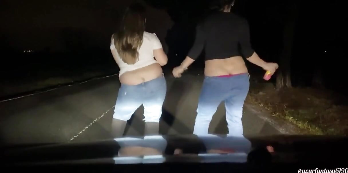 Butt Crack Dancing in Front of the Car