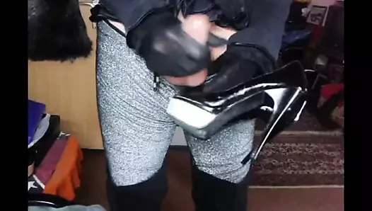 Cum üzerinde yüksek topuklu mix 865