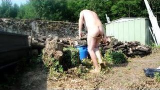 transvestite garden man dildo anal fisting sextoy sissy 31