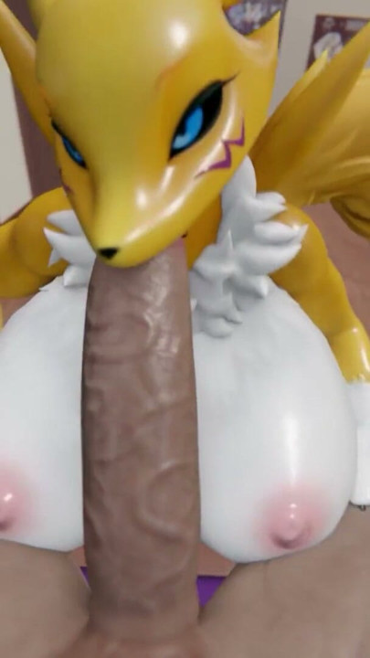 Furry MILF Renamon  Fucked Hard and Creampied -Compilation | Clip 1