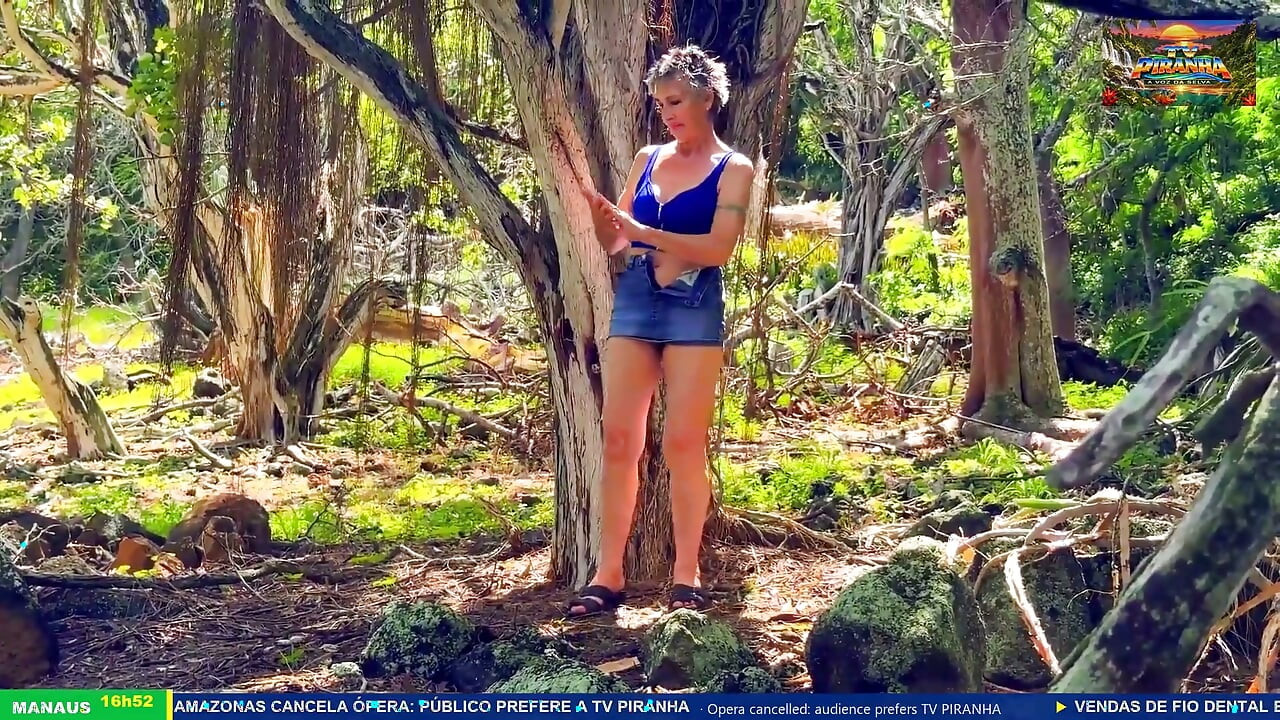 Brazilian Jungle TV Keeps Interrupting a Real Mature Couple
