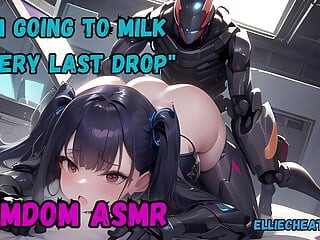 Your AI Girlfriend malfunctions and straps you to her milking chair - FEMDOM SCI-FI FANTASY ASMR