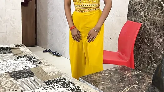 When the stepsister made a wrong gesture to the stepbrother, the stepbrother also did not leave the opportunity, put the penis in the stepsister's mouth, then fucked Hindi audio, xxx, porn, desi girl